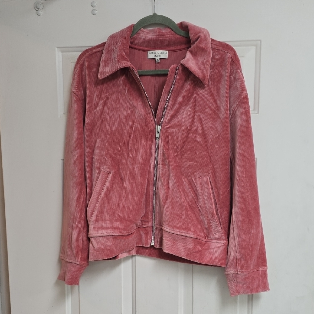 Madewell + Texture & Thread Velour Corduroy Bomber Jacket - Picture 2 of 16